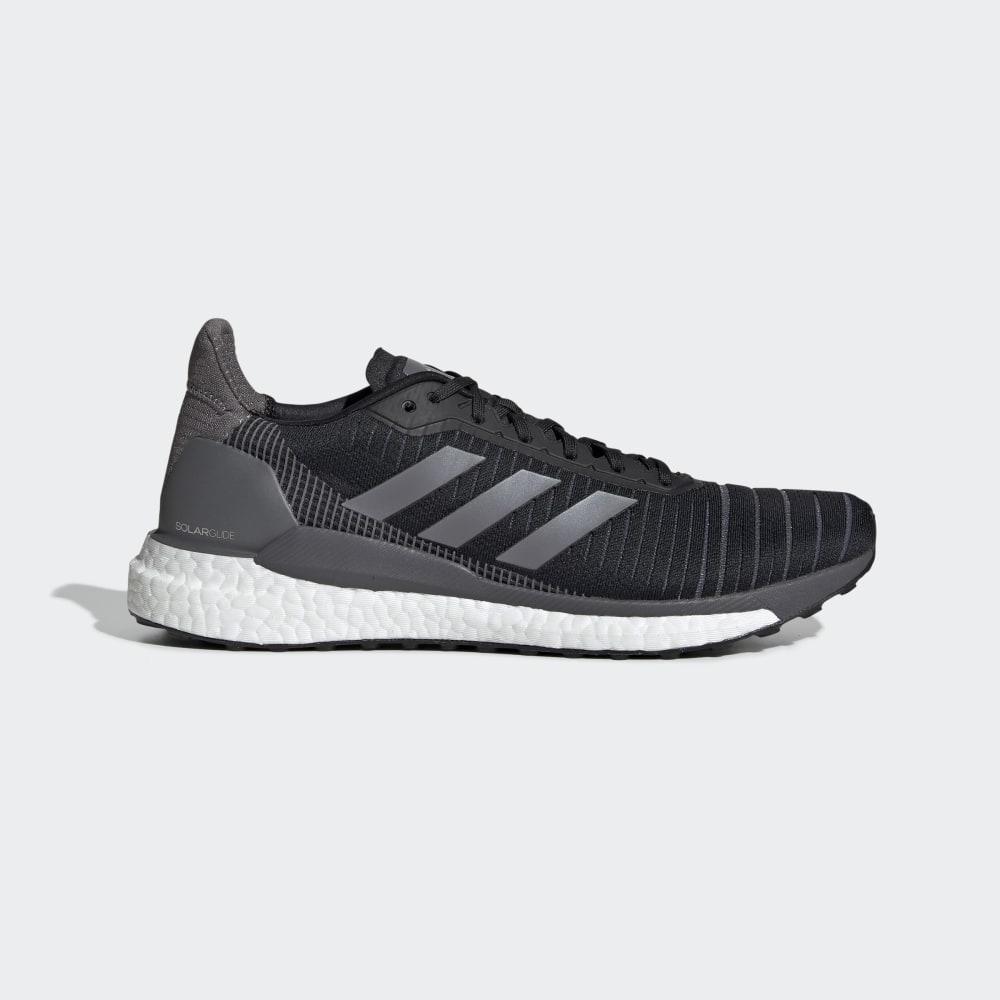 Bocanci Munte Adidas SolarGlide 19 Barbati Romania - Negrii/Gri/Albi G28463